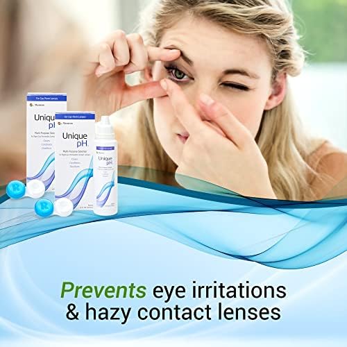 Menicon Unique pH Multipurpose Contact Lens Solution with Lens Case 4 fl oz