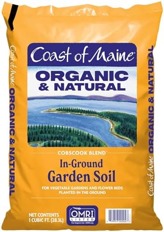 Coast of Maine Organic & Natural Cobscook Blend In-Ground Garden Soil - Multi-Use In Ground Garden Soil with Compost & Sphagnum Peat Moss - Annual &