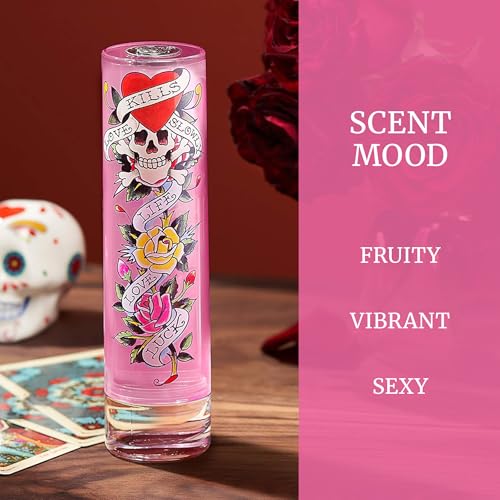ED HARDY Eau de Parfum for Women, 1 fl oz | Women's eau de parfum. Perfume with warm amber notes and a long-lasting scent.