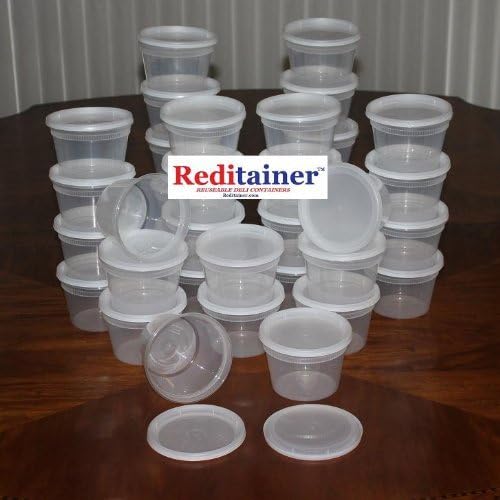 Deli Food Storage Containers with Lid, 32-Ounce, 10-Pack
