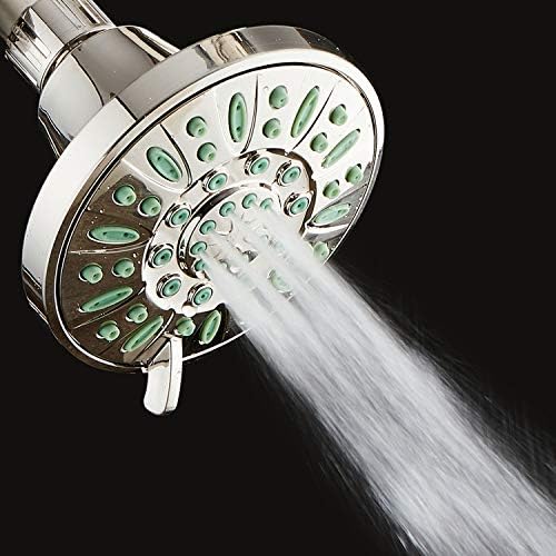 AquaDance Antimicrobial/Anti-Clog High-Pressure 6-setting Shower Head, Microban Nozzle Protection from Growth of Mold