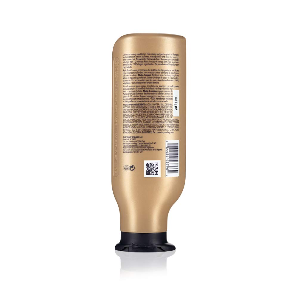 Pureology Nanoworks Gold Shampoo - For Very Dry and Color-Treated Hair, Renews Softness & Shine, Sulfate-Free
