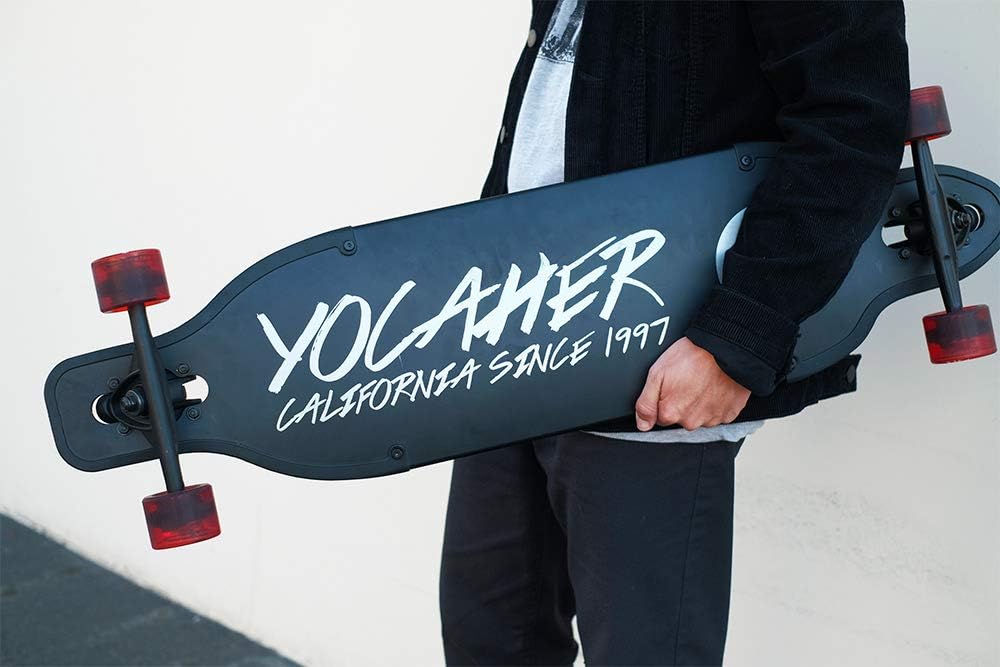 Aluminum Gold or Black Skateboards Longboard Drop Through Deck ONLY or Complete Long Board, for Boys, Girls, Kids, Teens and Adults and for Beginners to Professionals