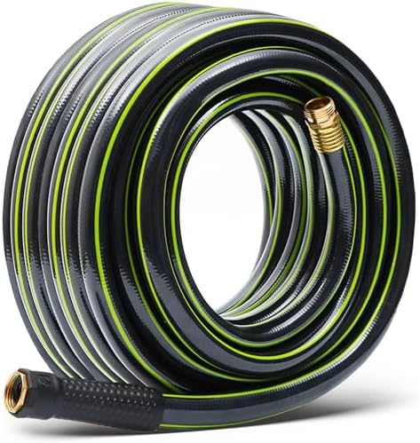 Worth Garden Hose 3/4 in. x 50 ft. - Heavy Duty Lightweight PVC Water Hose - Flexible, No Kink, Leakproof, Male to Female Fittings - 200PSI Work & 500PSI Burst, for Lawn, Gardening & Commercial Use