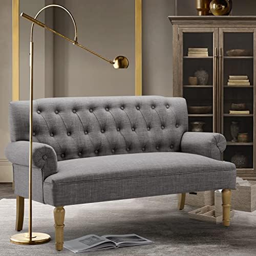 Rosevera Loveseat Sofa for Living Room - Linen, Warm Beige