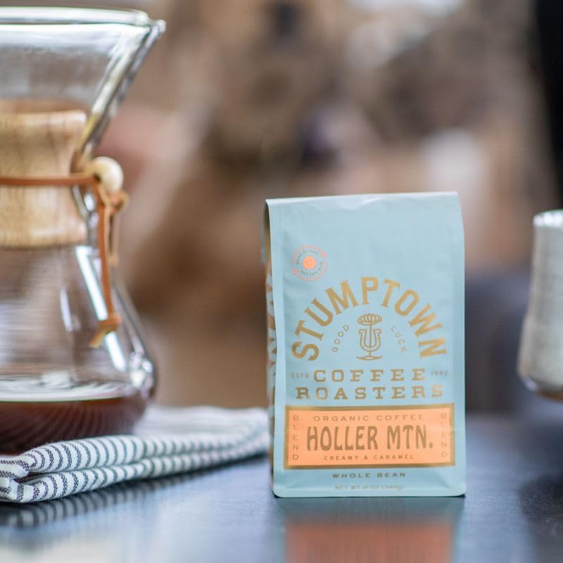 Stumptown Coffee Roasters, Medium Roast Organic Whole Bean Coffee, 100% Arabica Coffee - Holler Mountain 12 Ounce Bag with Flavor Notes of Citrus Zest, Caramel and Hazelnut
