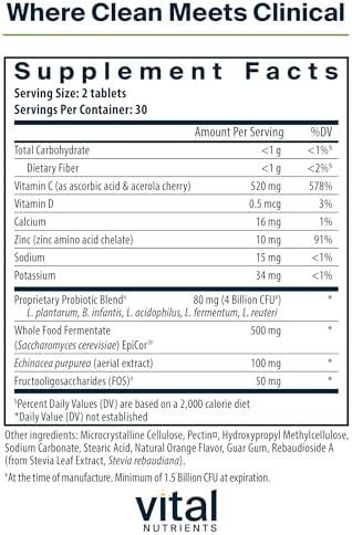 Hyperbiotics Vital Nutrients Leaky Gut Repair Supplement Probiotic | Science Backed Formula Strengthens Intestinal Barrier and Gut Health | Reduces