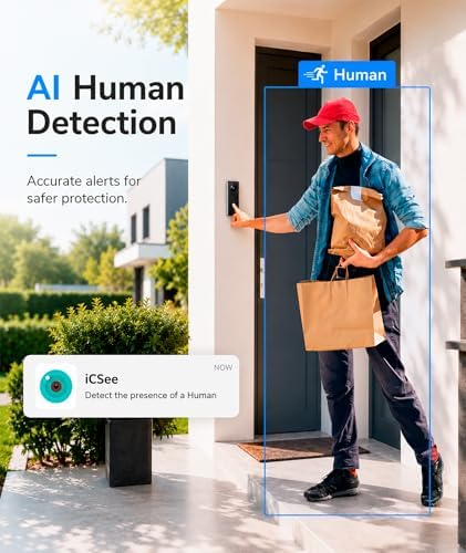 5MP 4-Channel DVR with 500GB HDD, 6-in-1 Hybrid (TVI/AHD/CVI/CVBS/XVI/IP) Security DVR Recorder, AI Human Detection, H.265+ Compression