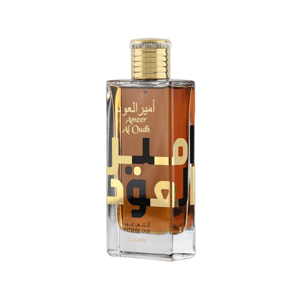Lattafa Ameer Al Oud Intense Oud for Unisex Eau de Parfum Spray, 3.4 Ounce