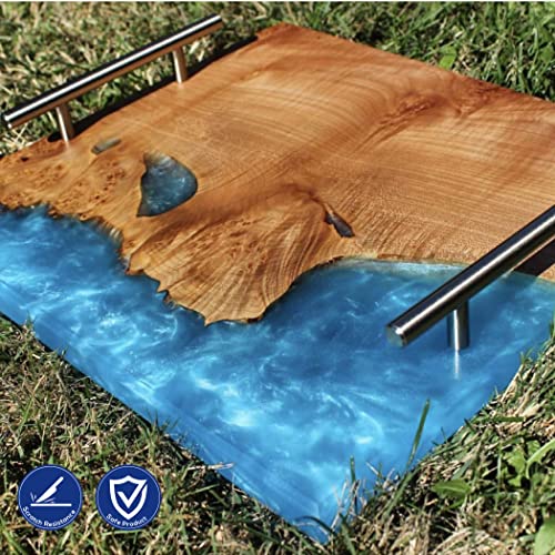 Deep Pour Epoxy Resin Kit | 3 Gallon (11.4 L) | 4'' Deep Pour & Casting Epoxy Resin | Low Odor | Crystal Clear & High Gloss | For River Tables