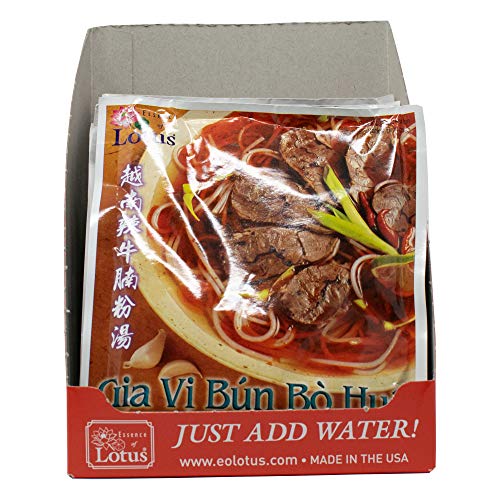 Essence of Lotus Instant Spicy Beef Pho Soup Mix — Ready-to-Eat Flavorful, Restaurant-Quality Pho broth, Made in the US (Spicy Beef Soup Mix, 1-Pack) | Ready-to-Eat, broth
