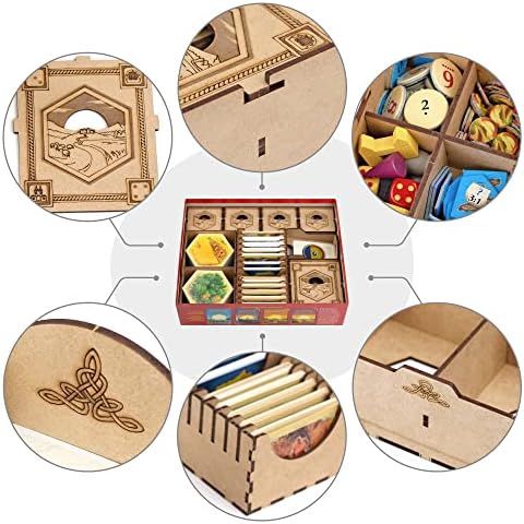 TowerRex Organizer for Catan, Board Game Storage