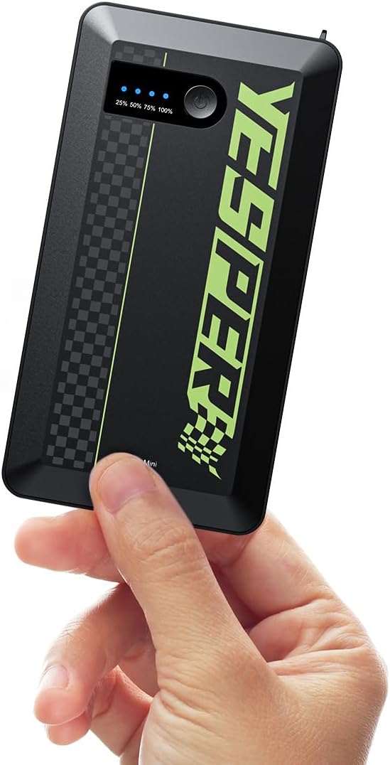 YESPER 12V Portable Car Jump Starter 1500A Motorcycle Battery Jump Pack | Supersafe Powerful Booster Jump Box Pocket Starter Pack(Up to 7L Gas and