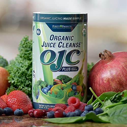 Purity Products Certified Organic Juice Cleanse OJC Plus Berry Surprise - 30+ Organic Veggies and Fruits - 5 Grams of Fiber - Promotes Energy and