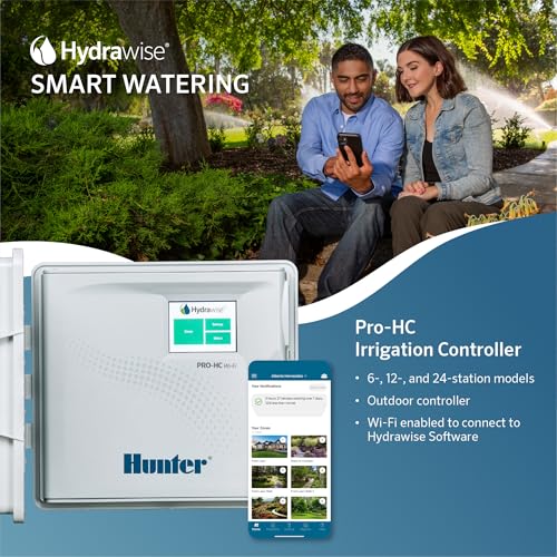 Hunter PRO-HC WiFi Sprinkler Controller, 24-Zone Smart Irrigation Timer