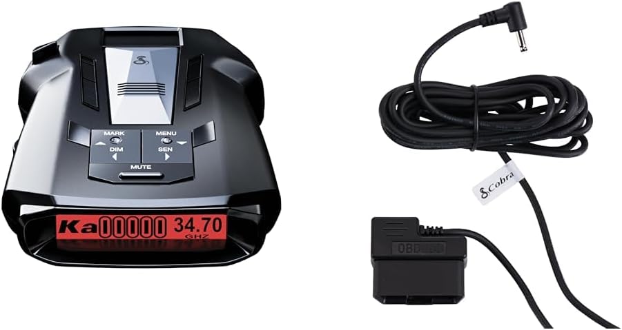Cobra RAD 480i Laser Radar Detector, Long Range Detection, Bluetooth, Black