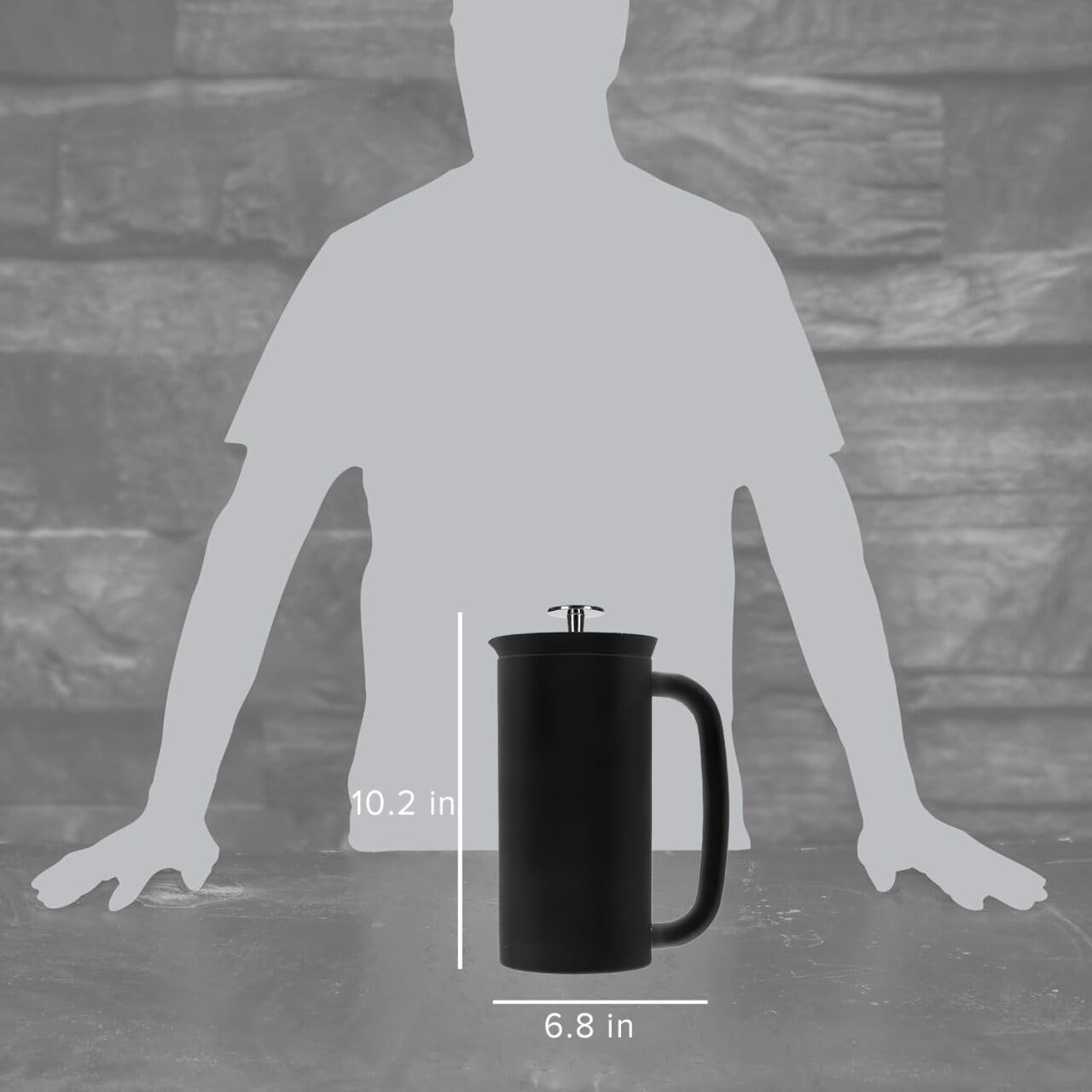 ESPRO P7 French Press, 18oz, Brushed, Stainless Steel Coffee Maker | Double Filter Coffee Press, Grit-Free Coffee, Heat Resistant Insulated tea Press, Easy Hot and Cold Coffee Brewer, Tea Brewer