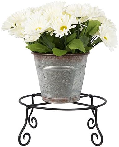 Achla Designs Piazza Flower Pot Plant Stand, Small,Black