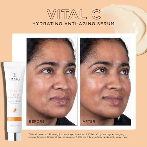 IMAGE Skincare, VITAL C Hydrating Face Serum, with Vitamin C and Hyaluronic Acid, to Brighten, Tone and Smooth Appearance of Wrinkle