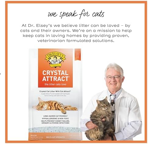 Dr. Elsey's Crystal Attract Silica Cat Litter, 8lbs