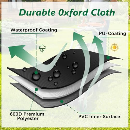 Himal Outdoors Zero Turn Mower Cover, Heavy Duty 600D to 60"