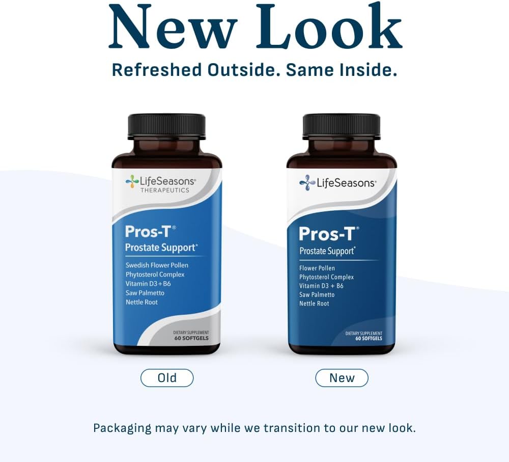 Pros-T - Prostate Support Supplement - Saw Palmetto, Phytosterol, Zinc, Nettle, Vitamin D-3 & B6 - Promote Healthy Prostate Function & Normal Urinary Flow - Improve Tissue Integrity - 60 Softgels