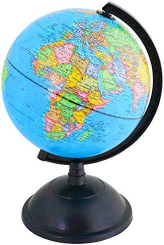 EXERZ 8" World Globe - Political Map Educational Earth Globe - English