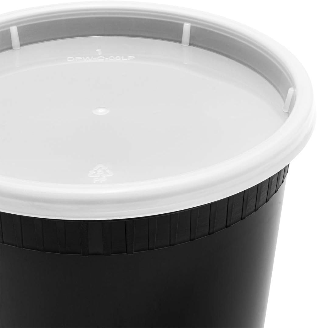 Karat [32oz - 240 ct] Clear PP Injection Molded Round Deli Containers with Lids (FP-IMDC32-PP)