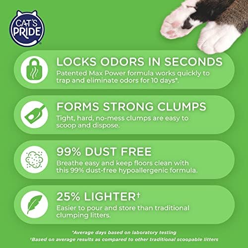 Cat's Pride Total Odor Control, Max Power, Clumping Litter Scented 15lb