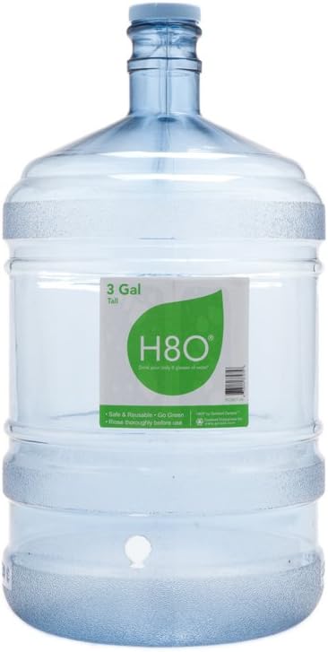 Polycarbonate 3 gallon Stubby Water Bottle (with Handle) with 48mm Cap