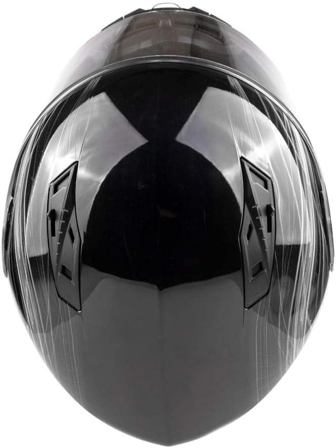 Adult Modular Motorcycle Helmet DOT w/Retractable Sunglass Full Face Flip-up Typhoon TH158
