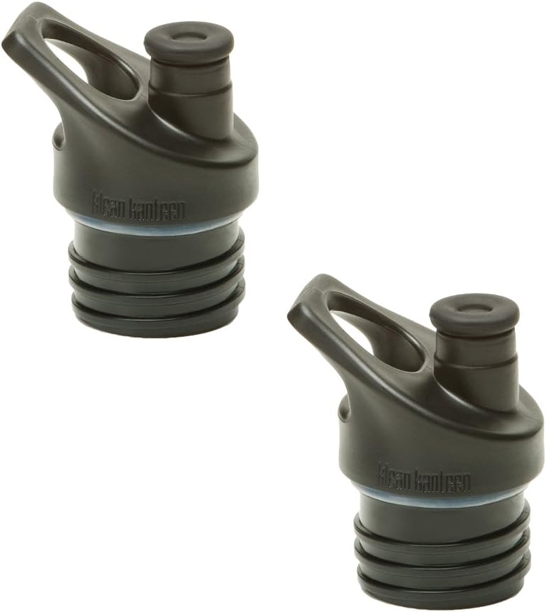 Klean Kanteen 3.0 Sport Cap (Black) - 2 Pack