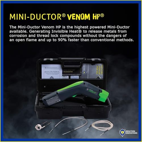 Induction Innovations - Mini-Ductor Venom HP (MDV-787) - Handheld Induction Heater with 3 Basic Coils