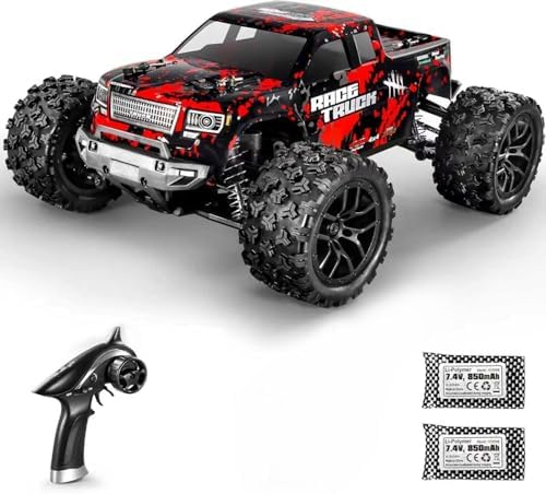 HAIBOXING 1/18 4WD RC Truck 36KM/H Waterproof 2 Batteries 2.4G Remote Car | All-Terrain RC Truck, Independent Suspension, Splash-Proof Electronics