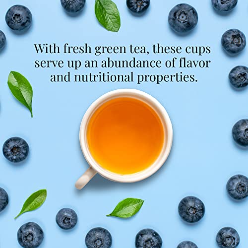 The Republic of Tea SuperFruit Blueberry Green Tea, Low Caffeine, 50 Count | A gentle cup for everyday sipping. Fresh with notes of juicy fruit and sweet-tart apple.
