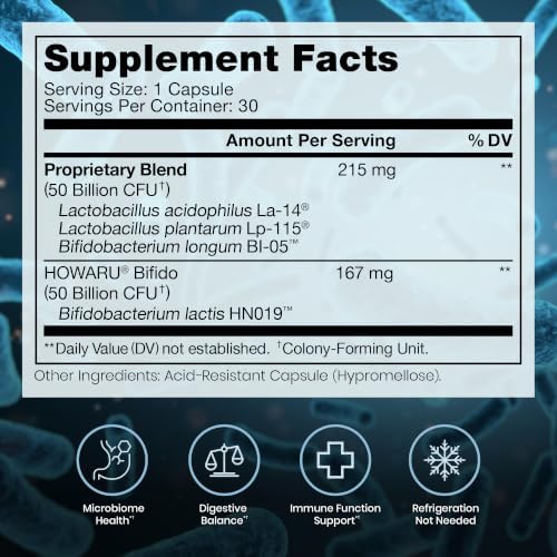 Power Probiotic 100B, 100 Billion CFU, 30 Acid-Resistant Capsules