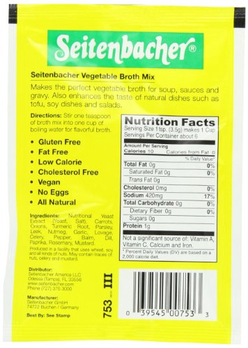Seitenbacher Vegetable Broth and Seasoning - 5 oz. can