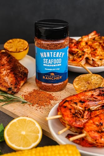 California Rancher Seafood Seasoning, 6oz | Lemon Dill Pepper Salt Blend, Coarse Texture, Gluten-Free, MSG-Free | For Salmon, Shrimp, Fish