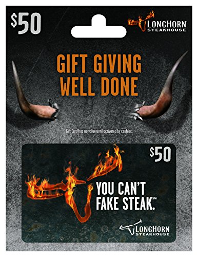 Longhorn Steakhouse Physical Gift Card - $50