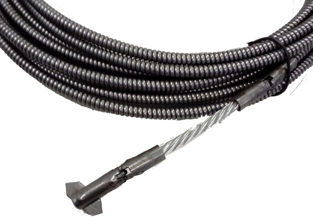 Erickson ARC-354 1/4" x 35' Replacement Drain Cable with Crawl Head – Compatible with Model "A" Hand Tool