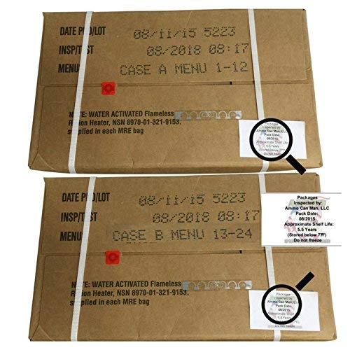 Ultimate US Military MRE Case, 08/2018+ Inspection, Case B | MRE Case Genuine Issue – US Military Surplus MRE Case B, Inspection Date 08/2018 or Newer