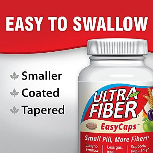 Ultra-Fiber High Fiber Supplement, Soluble & Insoluble Fiber, 150 Count | Coated, easy-to-swallow caplets provide 48% more fiber for comfortable
