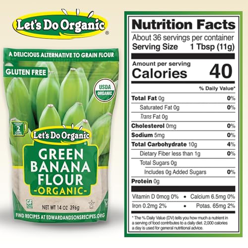 Let's Do Organic Coconut Flour, For Baking, Gluten Free - 16 Oz (Pack of 6) | Wheat Flour Alternative, High in Fiber & Protein, Non-GMO Project Verified, USDA Organic