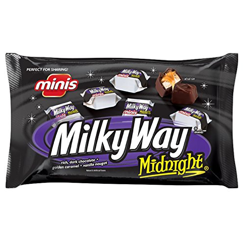 MILKY WAY Midnight Dark Chocolate Candy Bars, Sharing Size, 24-Count Box | Snack-ready dark chocolate bars, chocolate bar, 2.83-Ounce, sharing size, 24-count box, midnight milky way candy bars bulk