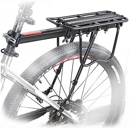 ThreeH Bicycle Rear Rack Adjustable Aluminum Alloy Bike Rack with Reflector | Adjustable, Aluminum Alloy, With Reflector, Quick-release