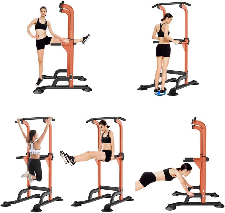 SogesHome Multi-Function Power Tower Pull Up Bar Dip Station for Home Gym