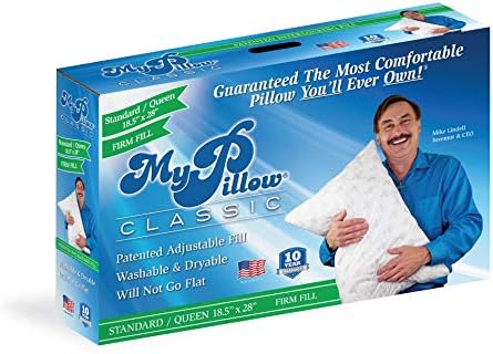 MyPillow Bedding Bed Pillows for Sleeping Standard Size, Perfect for Back, Stomach or Side Sleepers - My Pillow Classic Pillow [Standard, Firm]