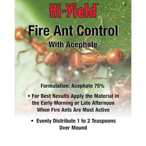 Hi-Yield (33033) Fire Ant Control with Acephate (8 oz.) | Acephate 75% soluble - Contact & systemic fire ant control, kills queen & mound