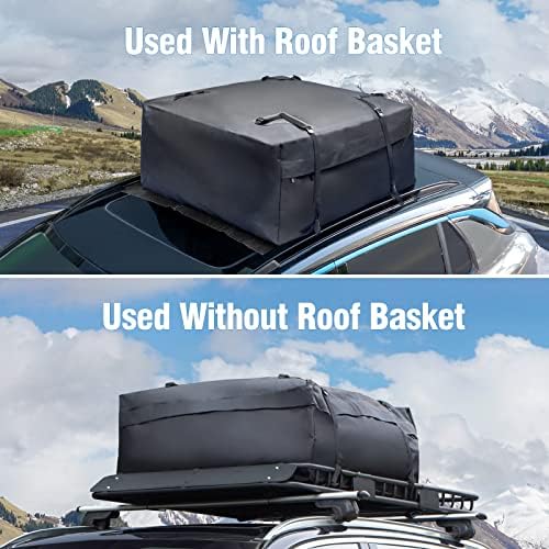 Leader Accessories Roof Rack Cargo Basket 64"x39"x4" for SUV Truck Van Car | 150 lbs Capacity, Alloy Steel with Rust-Resistant , Easy Assembly, Extra Storage for Luggage, Camping & Outdoor Road Travel
