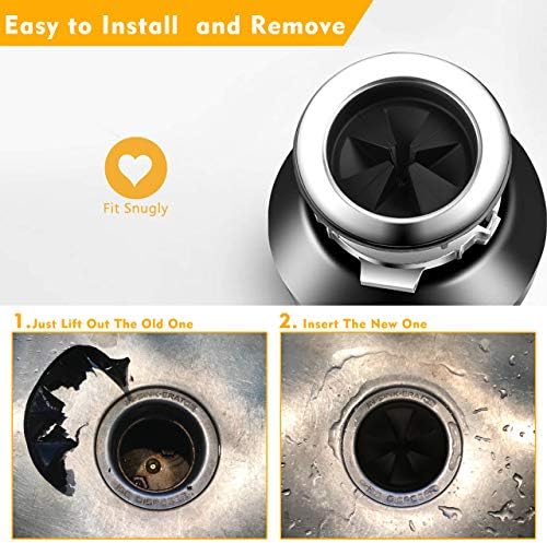 Sink Baffle, Replacement for Evolution, Garbage Disposal Splash Guards, Quite Collar, Drain Plugs, Disposer Accessories for Whirlaway, Waste King